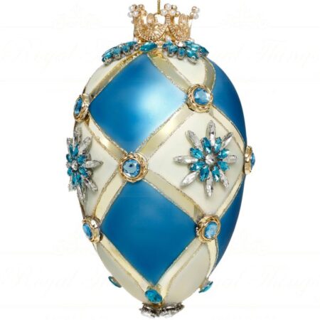 MARK ROBERTS SFERA UOVO GIOIELLO IN VETRO 18 CM